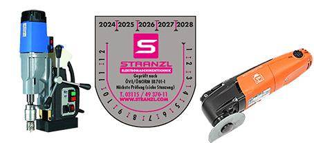 Elektrowerkzeuge und Maschinen bei Stranzl - mit Pr&uuml;fplakette